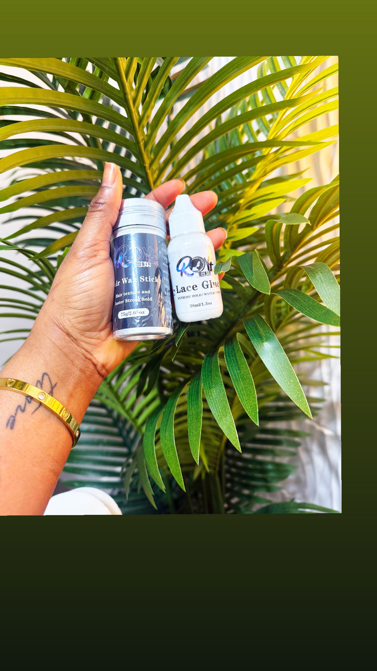 Lace glue n wax stick combo