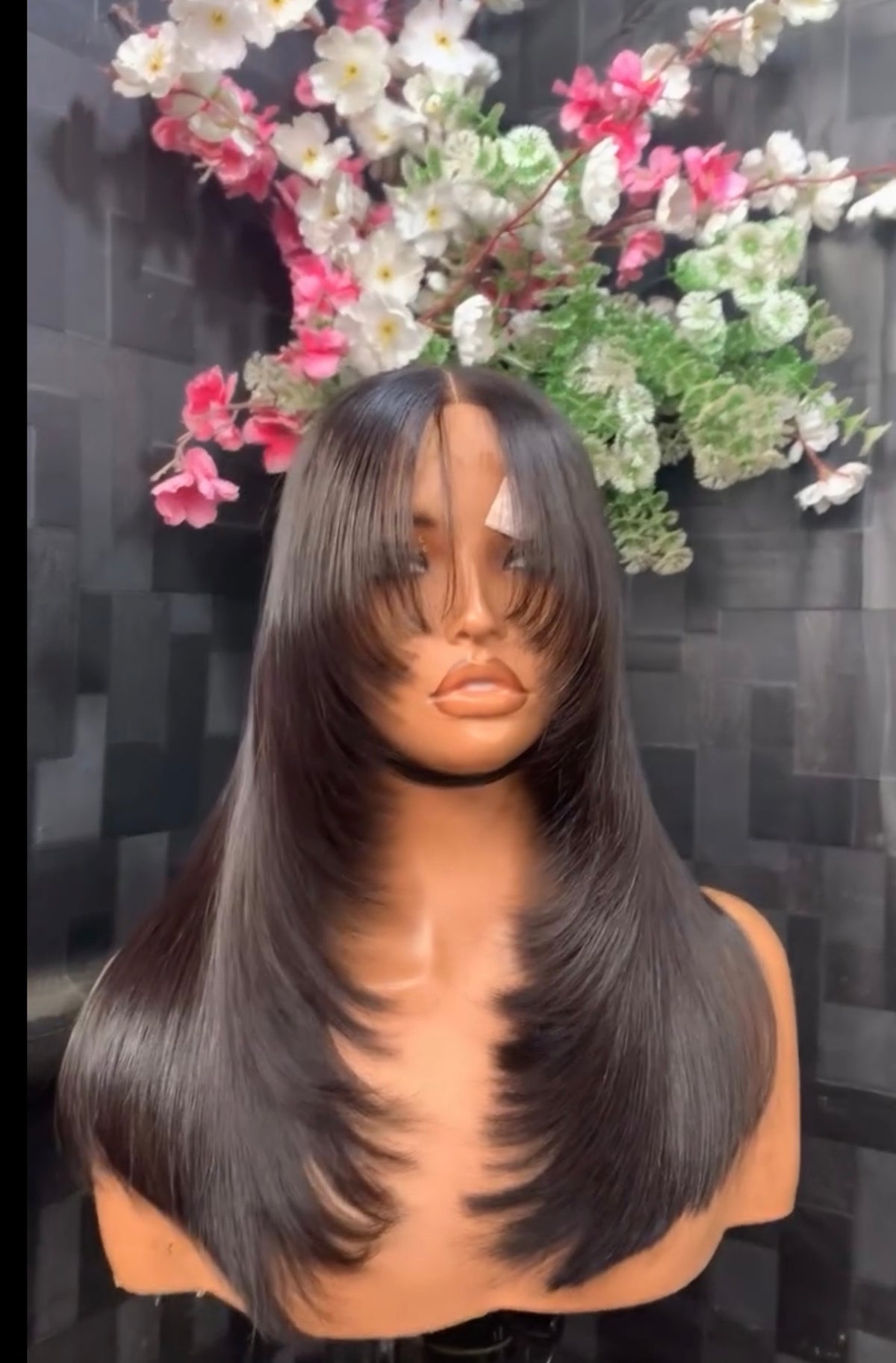 16inch Layered donor wig