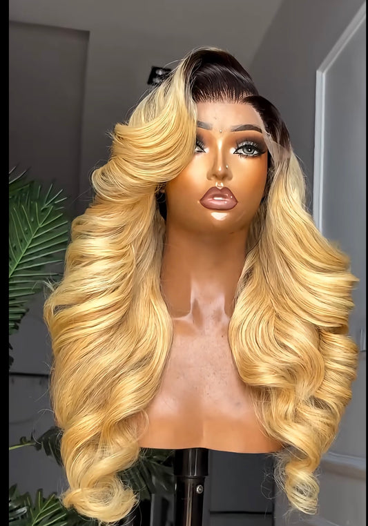 20inch blonde wave donor hair