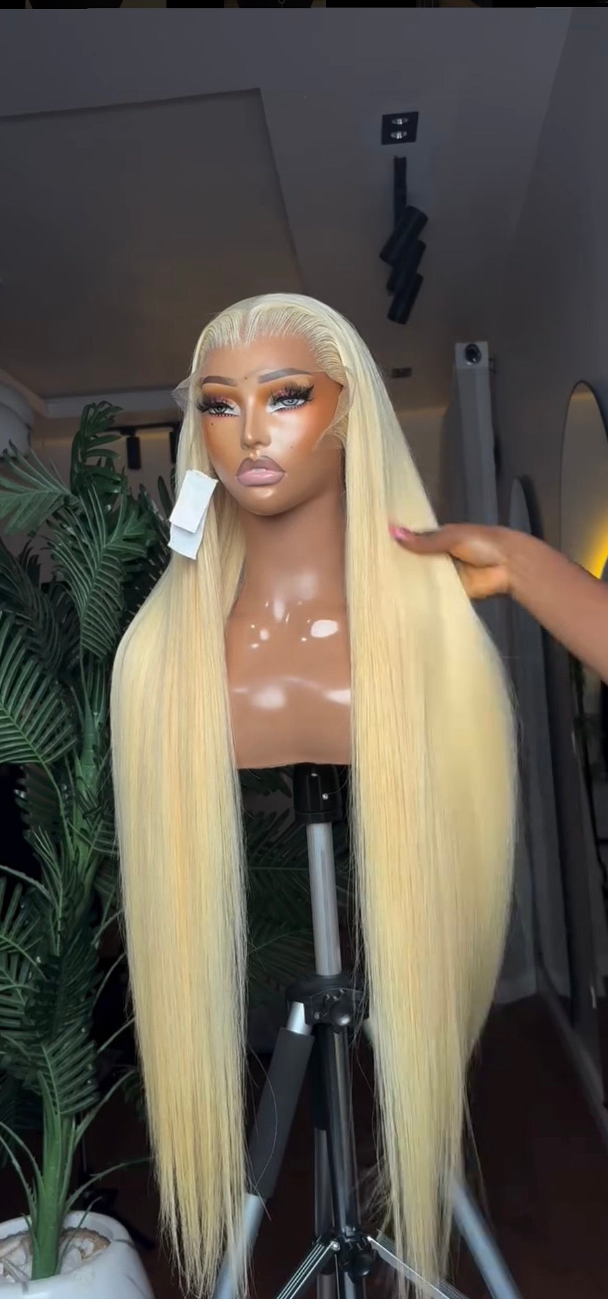 30inch Full blonde donor wig