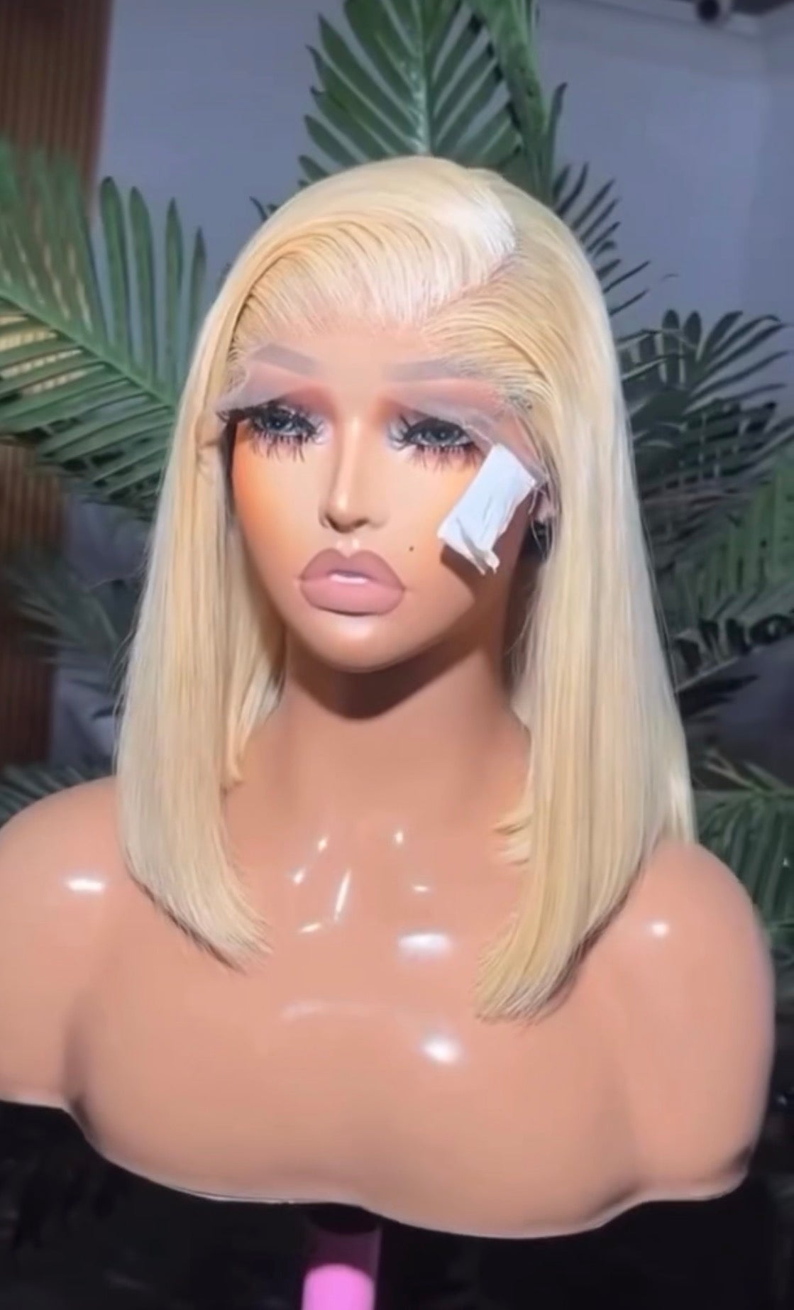 12inch virgin hair blonde