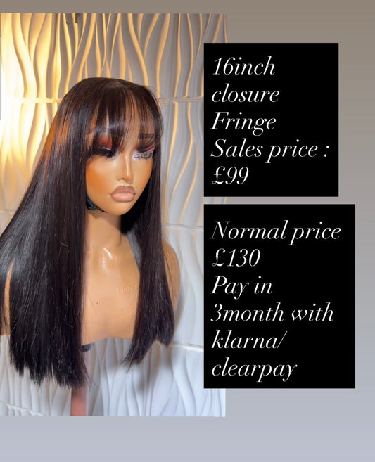 Fringe human hair