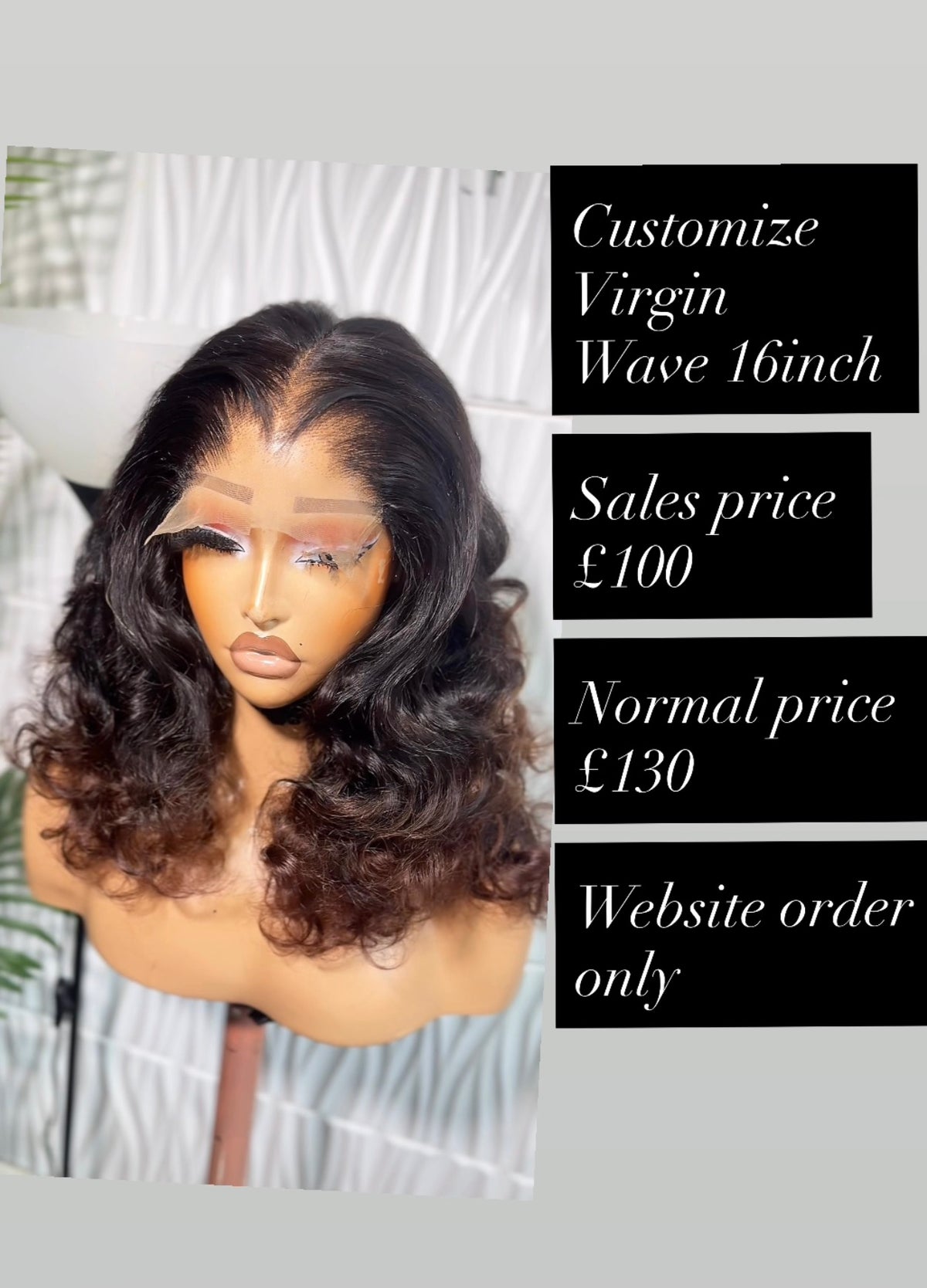 wig BB Virgin hair