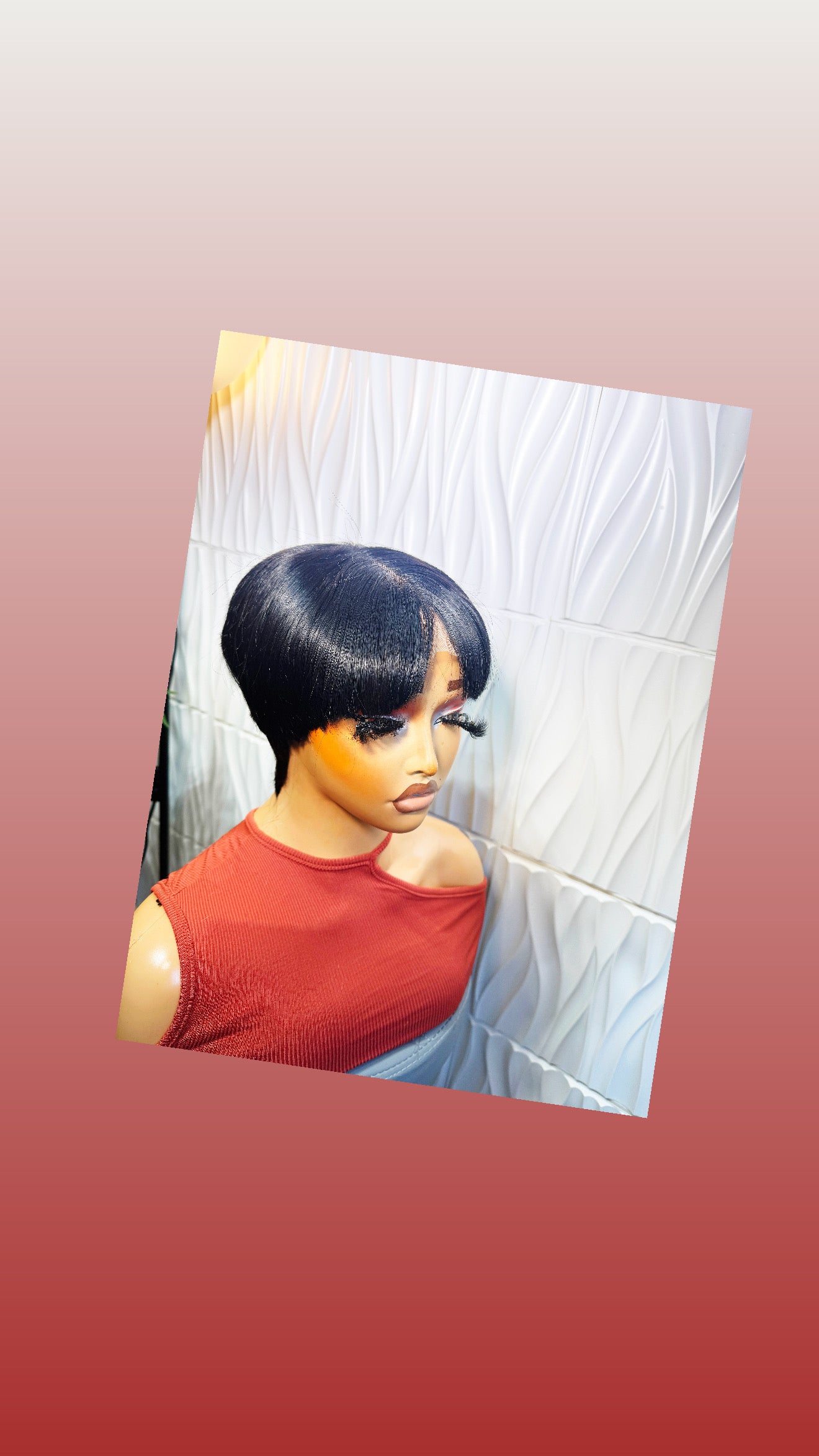 Hand made  fringe wig Virgin hair