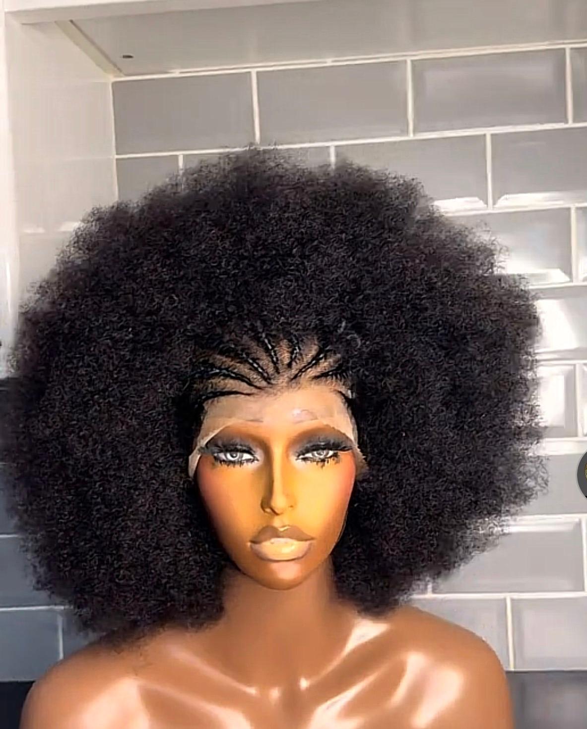 16 inch Afro Frontal Virgin hair